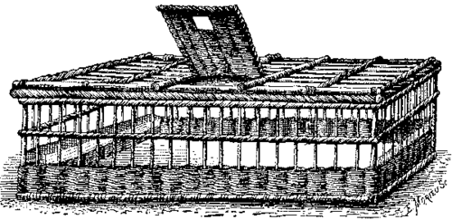 FIG. 2. BASKET FOR CARRYING PIGEONS.
