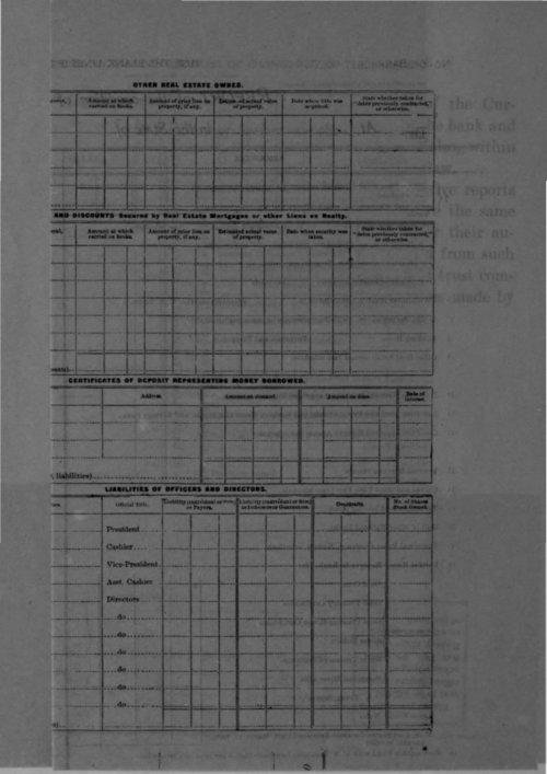 Bank Reports Examinations 19