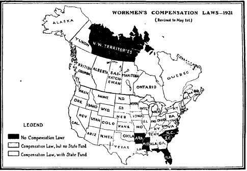 Workmen's compensation laws in U. S. and Canada, 1921.