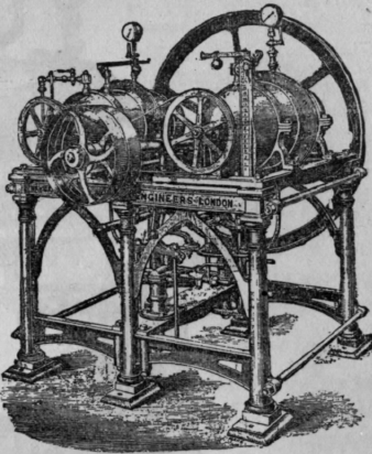 Fig. 76.   Carbonating Machine with Two Cylinders