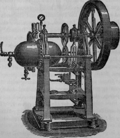 Fig. 78.   Carbonating Machine with one Cylinder