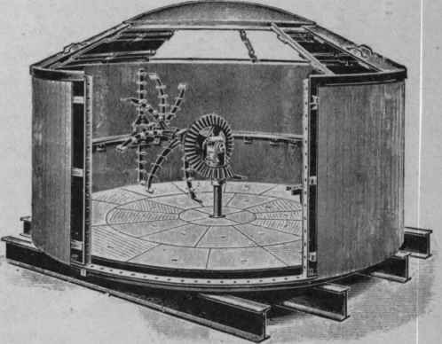 Fig. 19. mash tun with rake stirring gear (Blair, Campbell, and McLean).