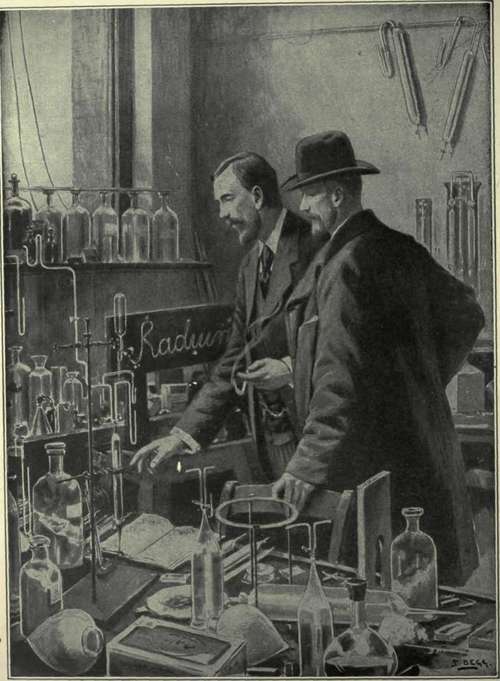 Radium changes to another substance called helium