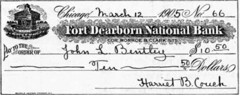 A Check Filled Out