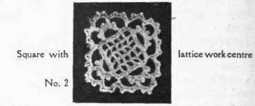 2 double crochet 3 chain, 2 double crochet