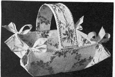A Cretonne Work basket This useful present is as ingenious as it is dainty