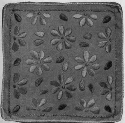 A Mattress Pincushion This pincushion is embroidered with silk and filled with lavender