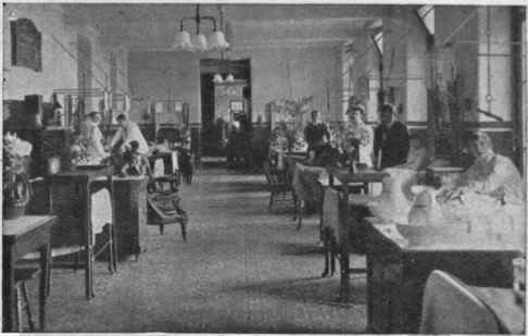 A view along one of the wards of the London Hospital