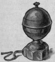 An ingenious egg boiler that can be heated by electricity. It lends itself to Artistic treatment