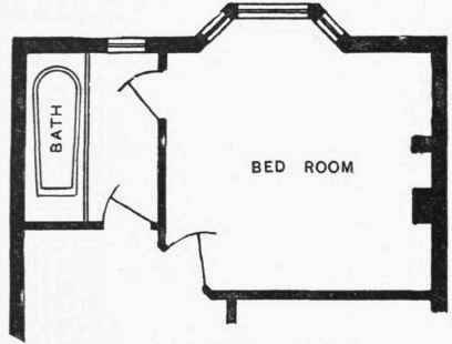 Bath room annexed to principal bed room
