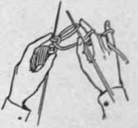 Casting on with two pins