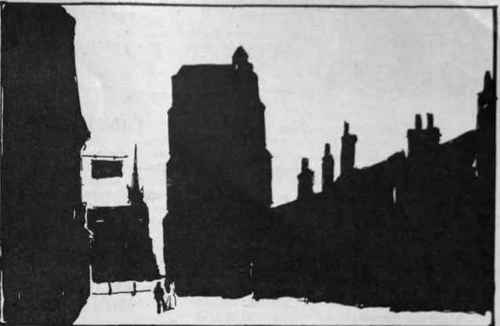 Fig  3   This is a silhouette of buildings in the simplest terms of sight