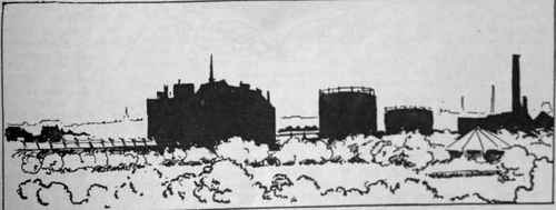Fig 4. A second more complicated silhouette, showing several sithouettes giving their proportions to one another. By this means the idea of