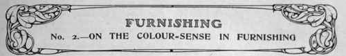 Furnishing No 2 On the colour sense in Furnishing 100227