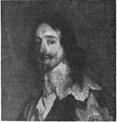 King Charles I. led the fashion for extravagant attire. In this picture by Vandyke he is seen with the Star of the Garter blazing on his cloak, and in his ear a beautiful pearl drop.