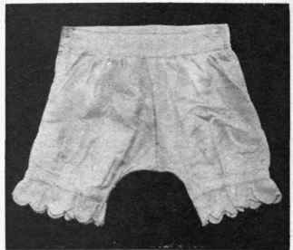 Knickers for a child of two and a half years