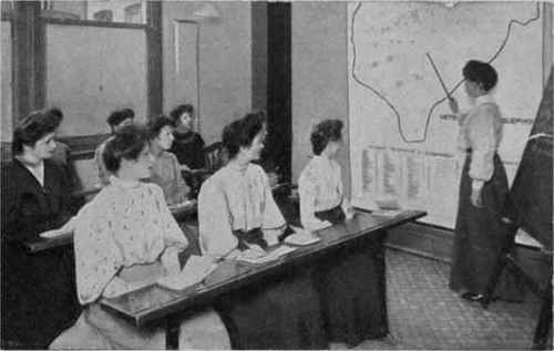 Operating School, London Wall By permission of the National Telephone Company