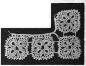 Square, No. 1, joined to form a border for cloths, quilts, toilet' covers, etc., etc.