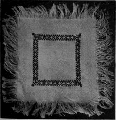 The pattern on this d'oyley is designed for use with the brass finger bowls, which are so practical, being non breakable. No pattern in the centre is needed when the bowl is opaque