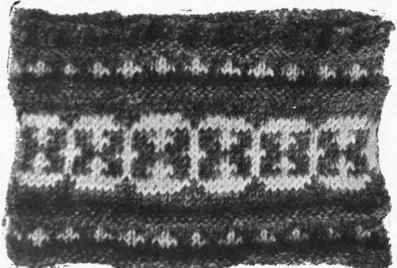 The stocking top completed