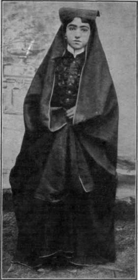 A Persian lady in walking dress