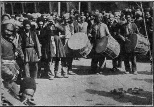 A Persian wedding procession