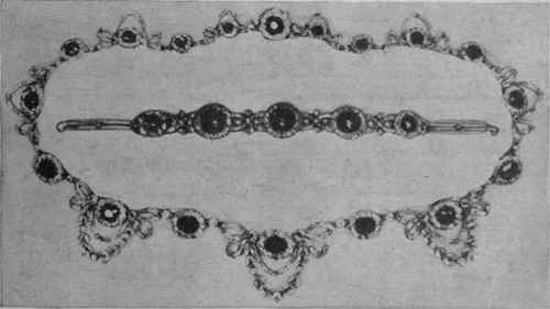 A necklace of diamonds and rubies