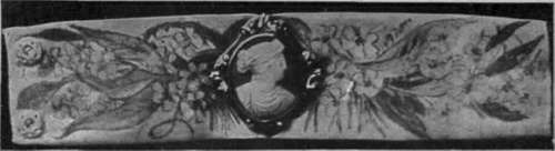 Cameos can be utilised with charming old'world effect as centres for bracelets of satin, painted with some delicately hued flowers,