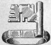 Fig. 3. Another form of the bronze key ring of old Roman days