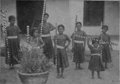 Orphans at drill, Masulipatam