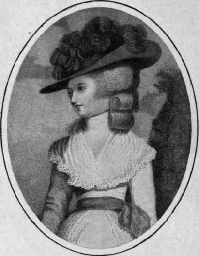 The beautiful Perdita (Mrs. Robinson), beloved by George, Prince of Wales, after' wards King George IV