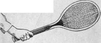 The correct grip for the backhand stroke half court line g h, dividing the space on each side of the net into two equal parts, called the right and left courts