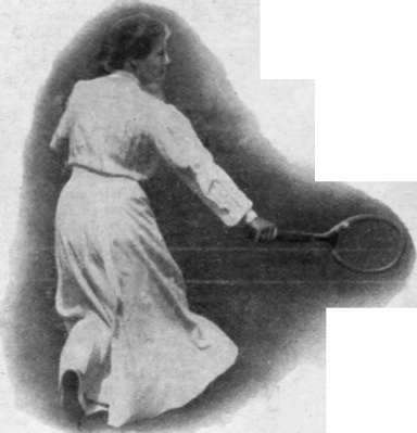 The finish of the backhand drive clumsy and slovenly over their strokes