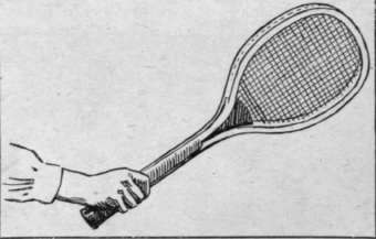 The handle of the racket should not be bigger than can be comfortably grasped
