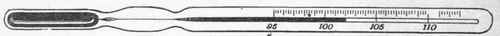Thermometer registers 102�