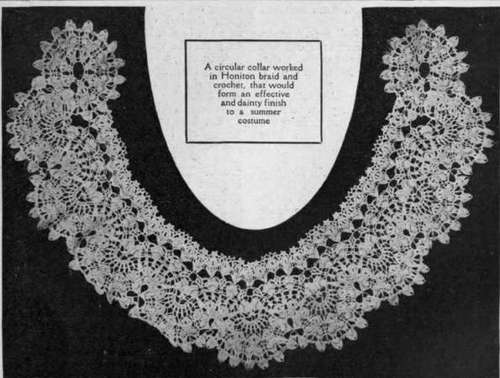 4th row. the six trebles over the seven made five spaces of two chains