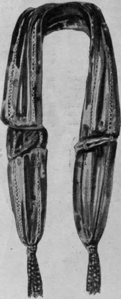 A scarf can be fashioned from a crepe de