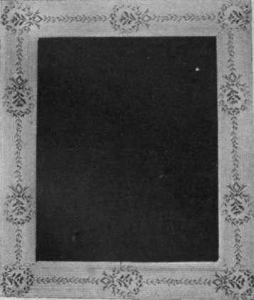 A shabby picture frame can be given a new lease of life if covered with a light wall paper of dainty or quaint design