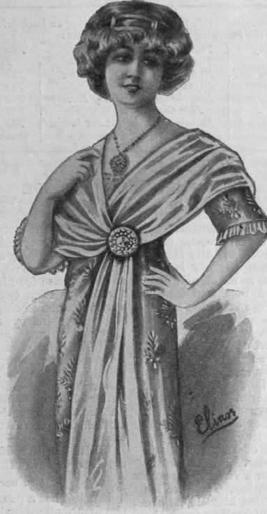 An old paste button may gather a scarf together, and prove useful as well as decorative