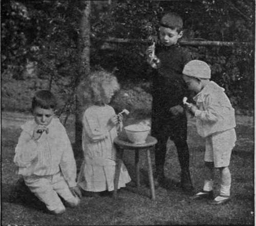 Blowing soap bubbles is a simple pastime and a useful exercise for inducing deep breathing