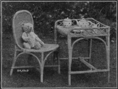 Children revel in playing out of doors, and if they are accommodated with suitable furniture, greater enthusiasm is added to their enjoyment