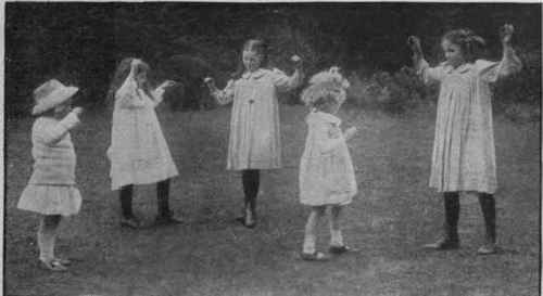 Dancing as an exercise for girls. Step dancing can be made a delightful game and exercise combined