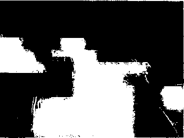 Fig. 3. A second darning should be carried across the first in the contrary direction till the space is filled