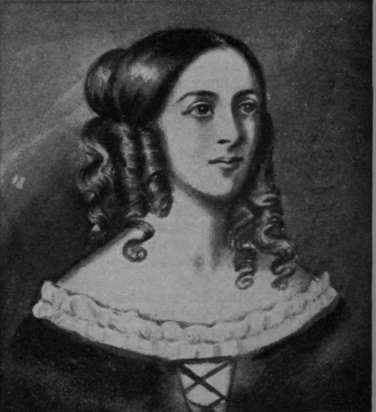 Fig. 3. Miss Agnes Strickland, a famous historian of the Victorian period. This mode of hairdressing shows the rise of a more serious era
