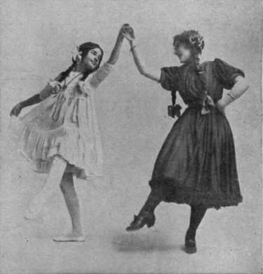 Fig. 4. Fourth Step. The pupil raises her left foot