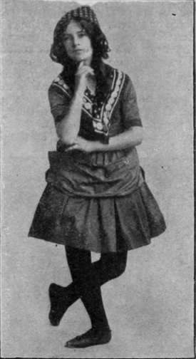 Fig. 8. Bob  curtsey. The last step can be taken like the first step, with a bobbing curtsey, or eight cuts taken in a circle to the left and right