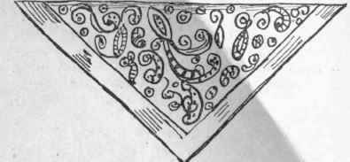 How the handkerchief should be folded if a collar is to be made from it