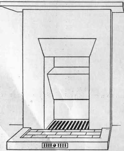 The Teale grate, one of the most economical of open grates.