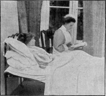 The patient should be kept happy by cheerful conversation or pleasant reading, if the rest cure at home is to be of full benefit to the patient
