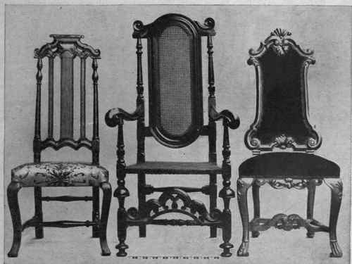 Three beautiful designs for chairs suitable for a hall